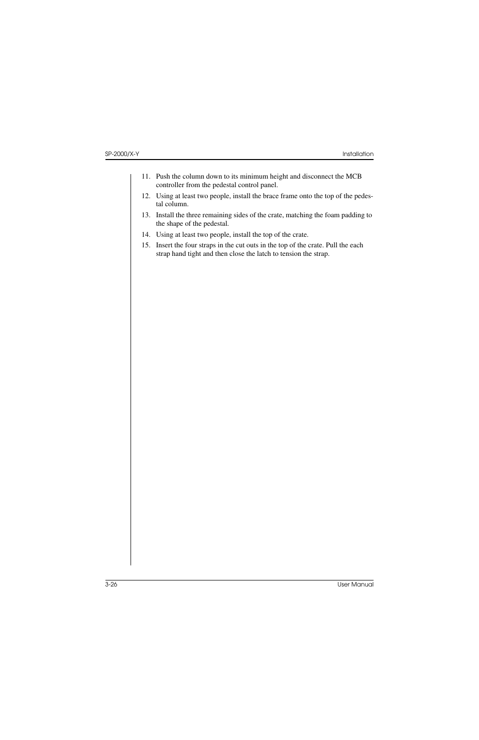 Vinten Radamec SP-2000 Pedestal User Manual | Page 66 / 106