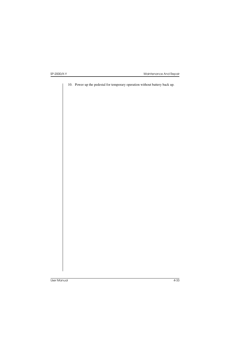 Vinten Radamec SP-2000 Pedestal User Manual | Page 99 / 106