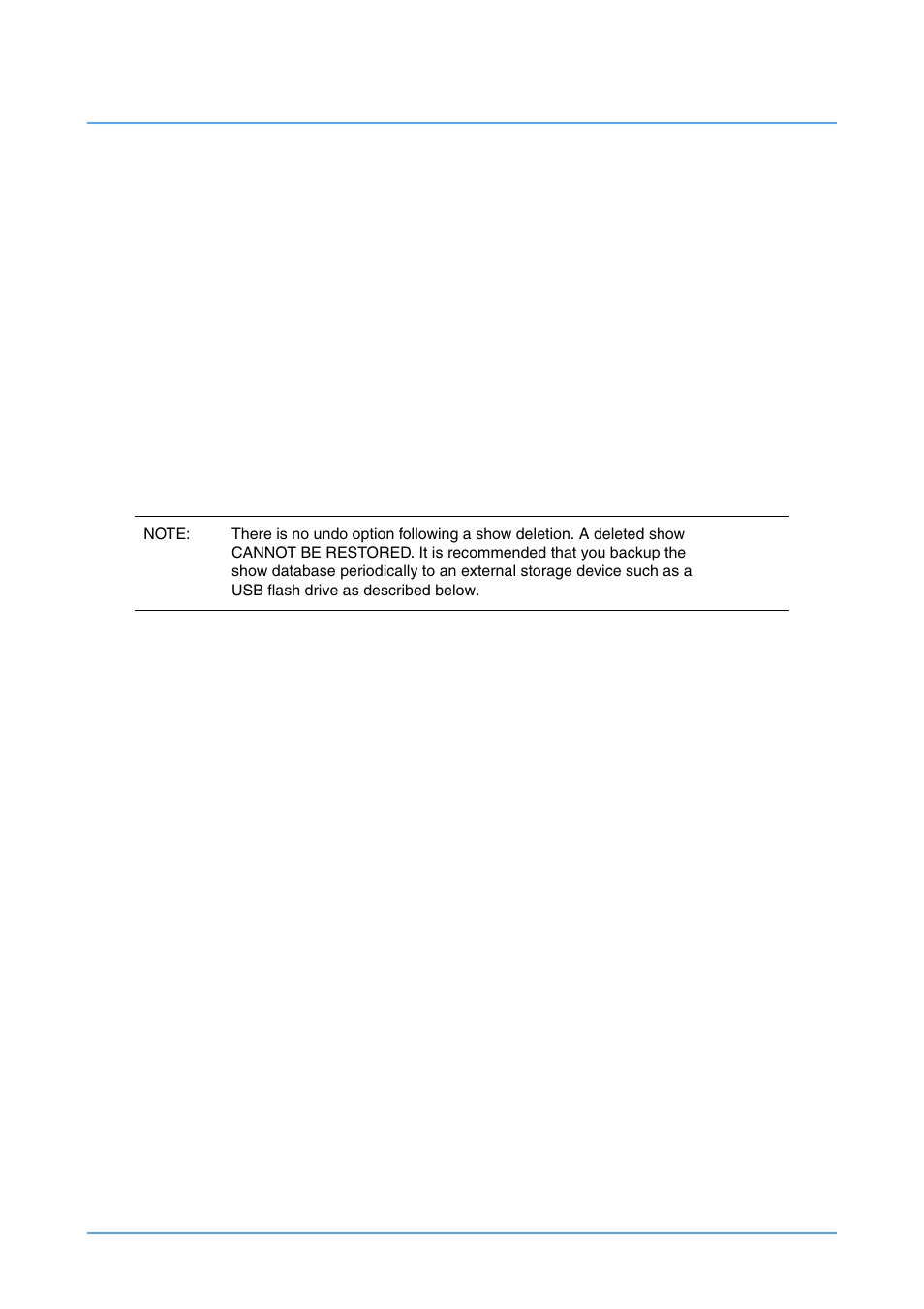 List all shows, Deleting a show, Creating the home or target shot | Vinten Radamec HDVRC User Manual | Page 41 / 70