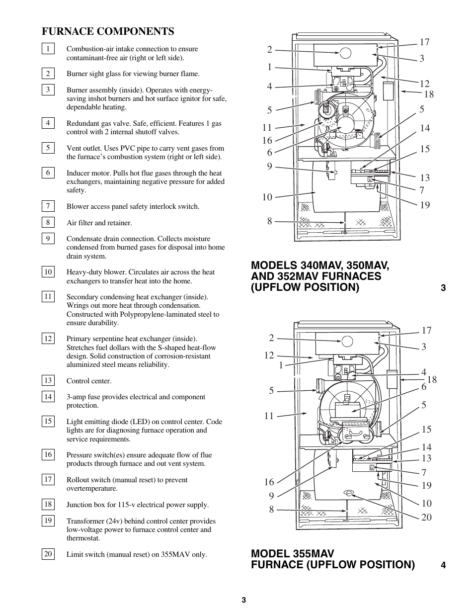 Bryant CONDENSING GAS FURNACE 352MAV User Manual | Page 3 / 12