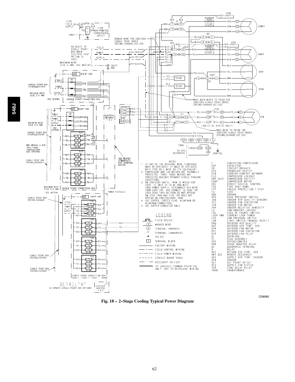 Bryant PACKAGED HEAT PUMP 548J User Manual | Page 62 / 76