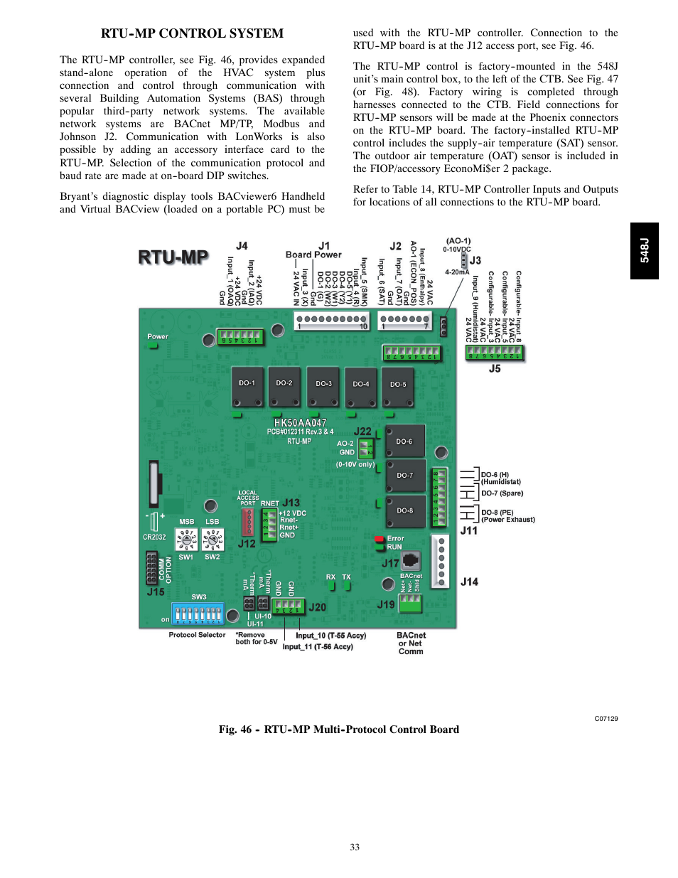 Bryant 548J User Manual | Page 33 / 100