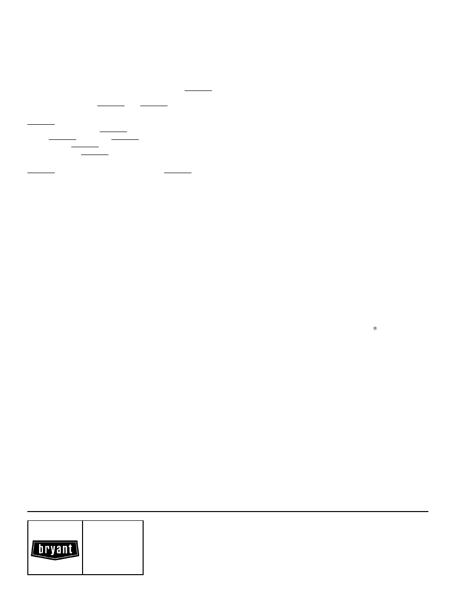 Bryant | Bryant 579F User Manual | Page 64 / 64