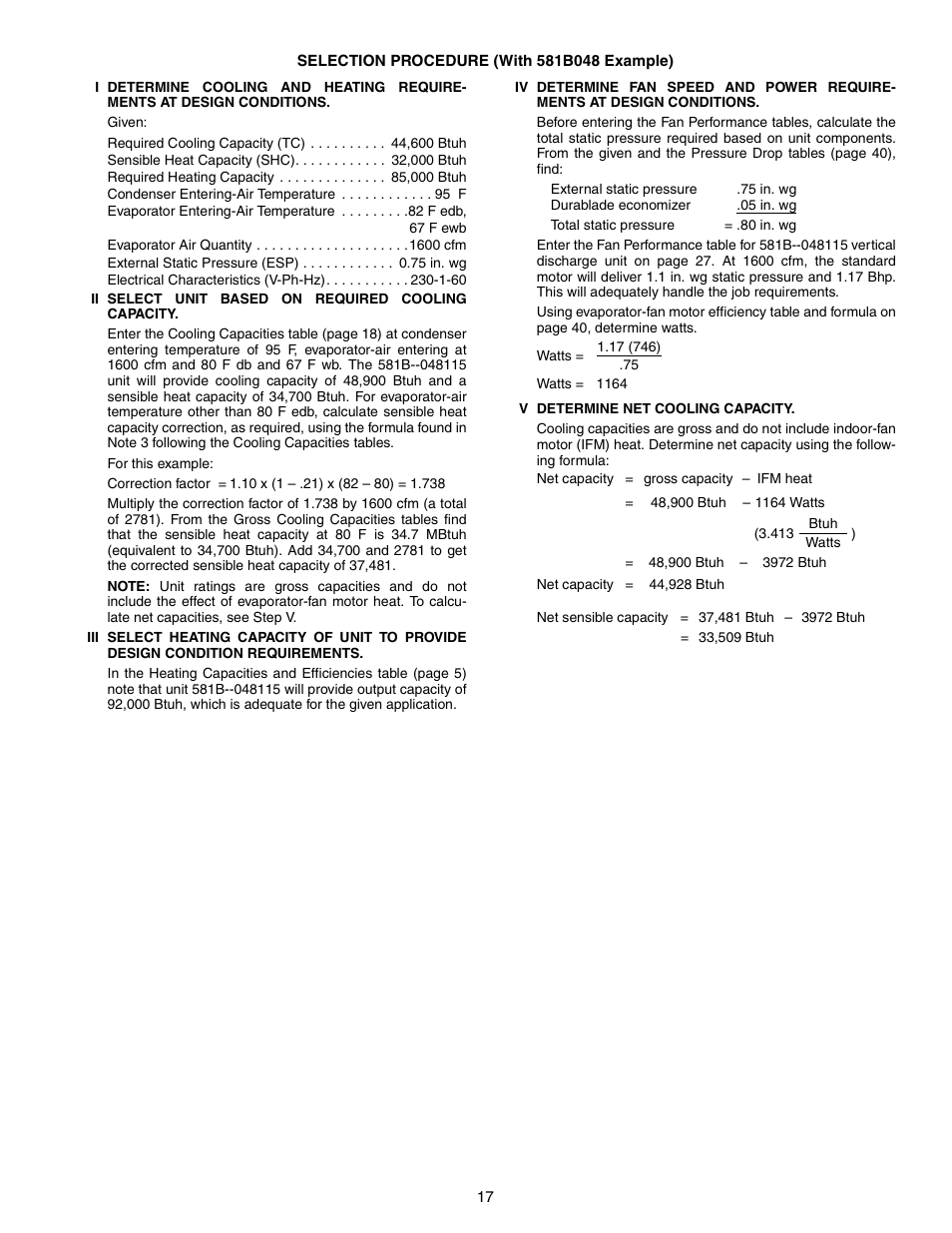 Bryant COMMERCIAL SINGLE PACKAGE ROOFTOP GAS HEAT/ELECTRIC COOLING 581B User Manual | Page 17 / 64
