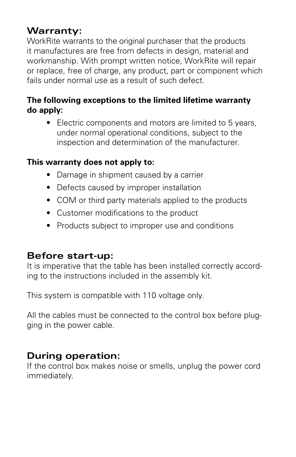 Workrite Sonoma Series PREMIUM User Guide User Manual | Page 3 / 6