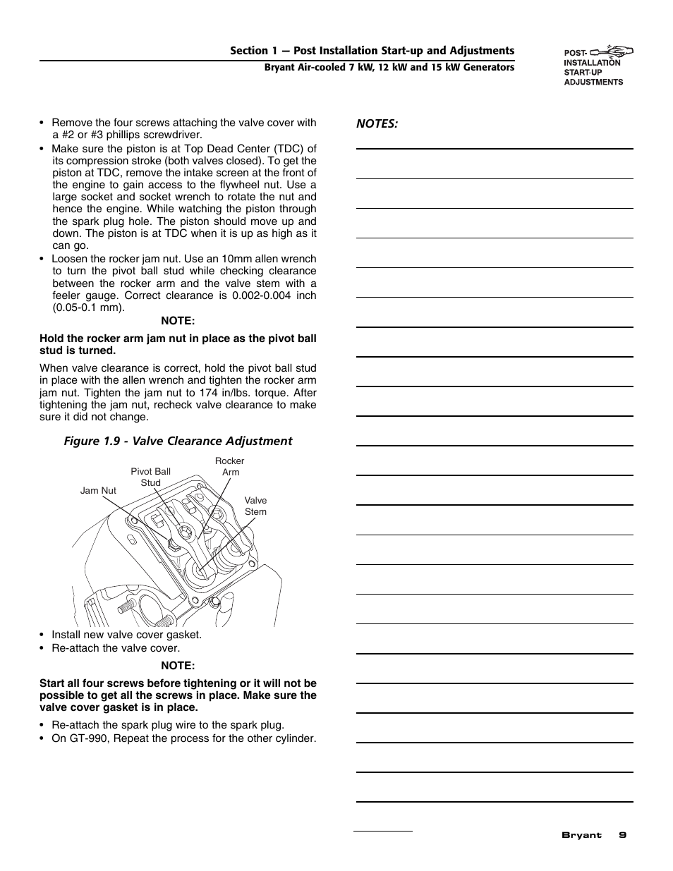 Bryant Automatic Standby Generator ASPAS1BBA007 User Manual | Page 11 / 52