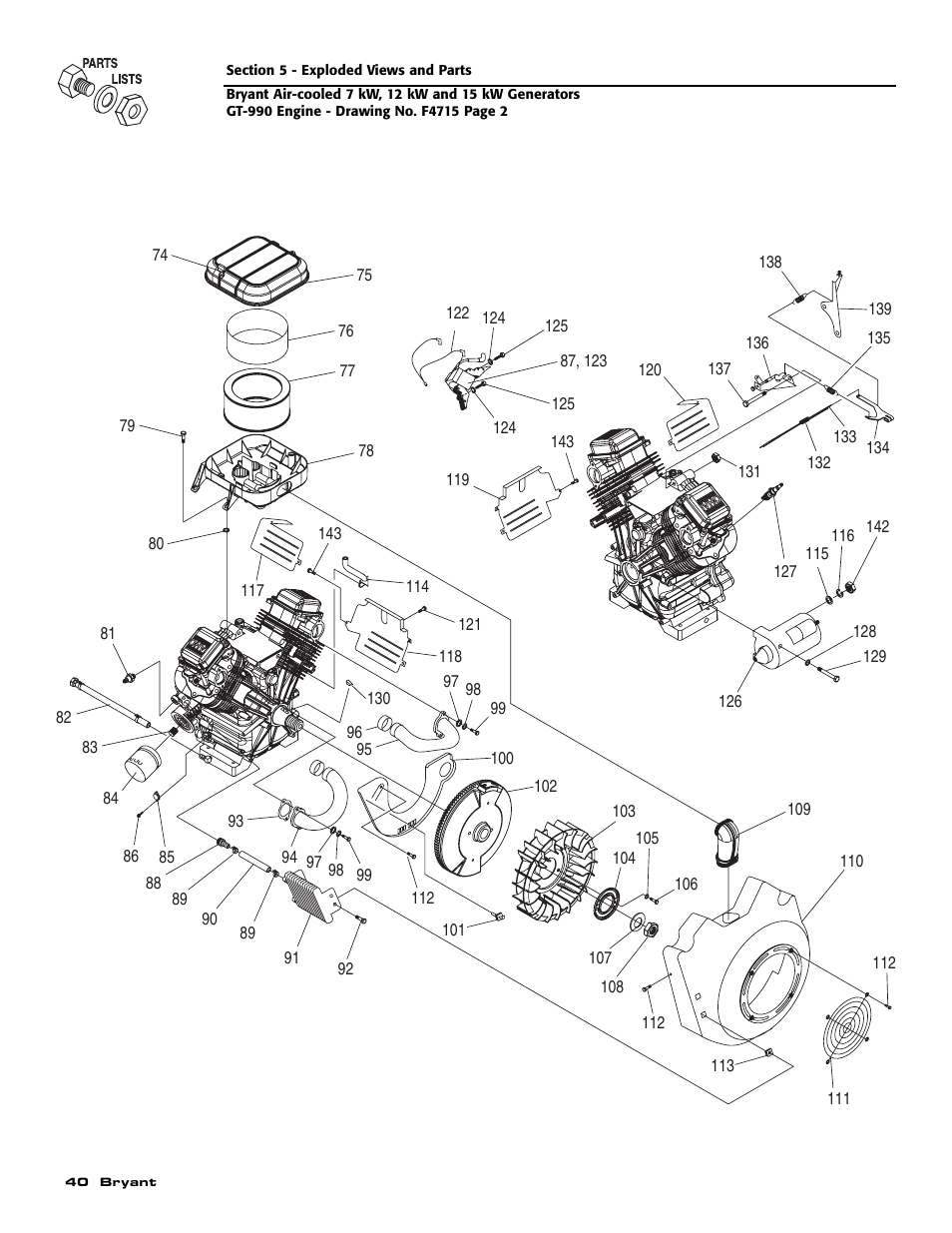 Bryant Automatic Standby Generator ASPAS1BBA007 User Manual | Page 42 / 52