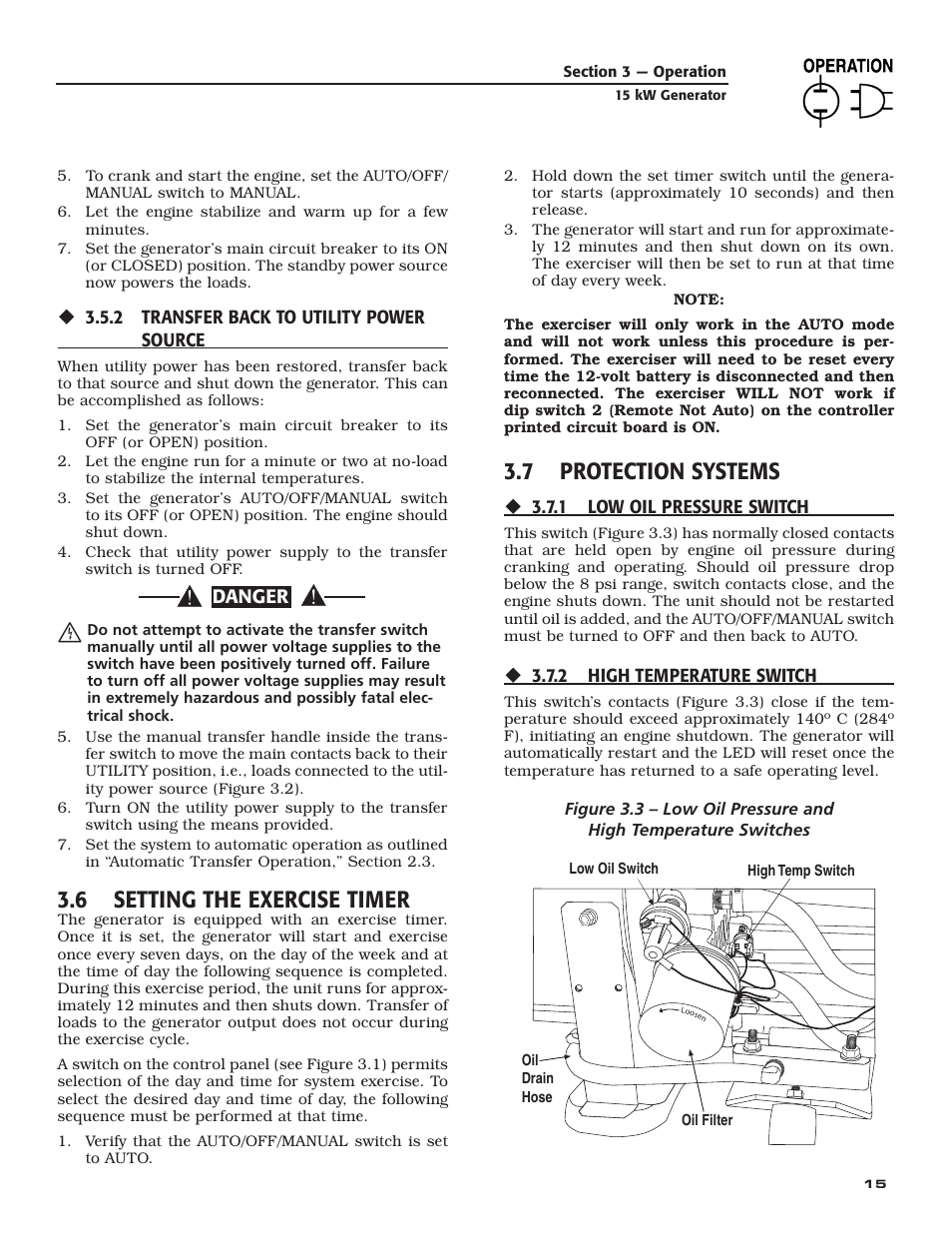 6 setting the exercise timer, 7 protection systems | Bryant ASPAX1BBA015 User Manual | Page 17 / 44