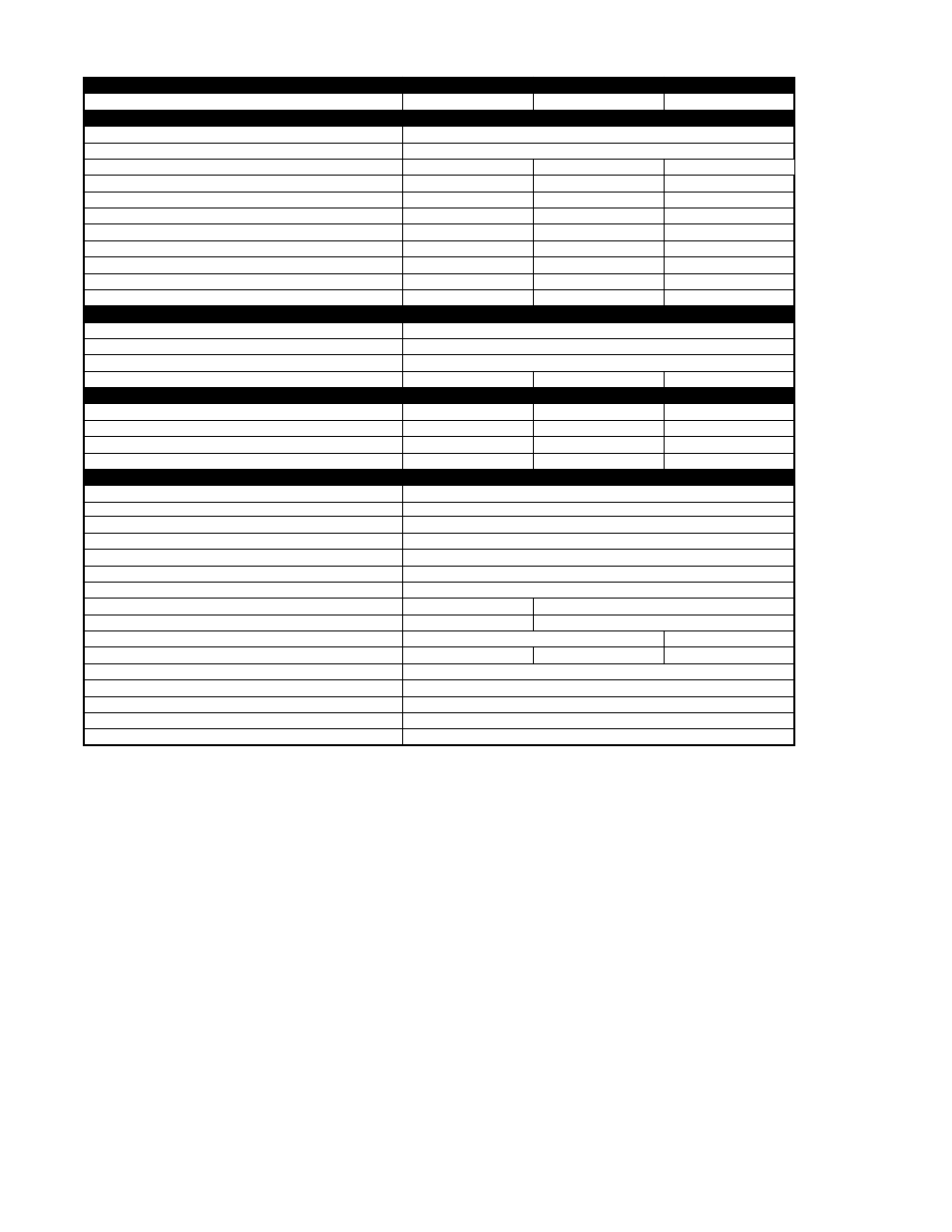 Specifications continued | Bryant QUANTUM PLUS 650A User Manual | Page 5 / 20