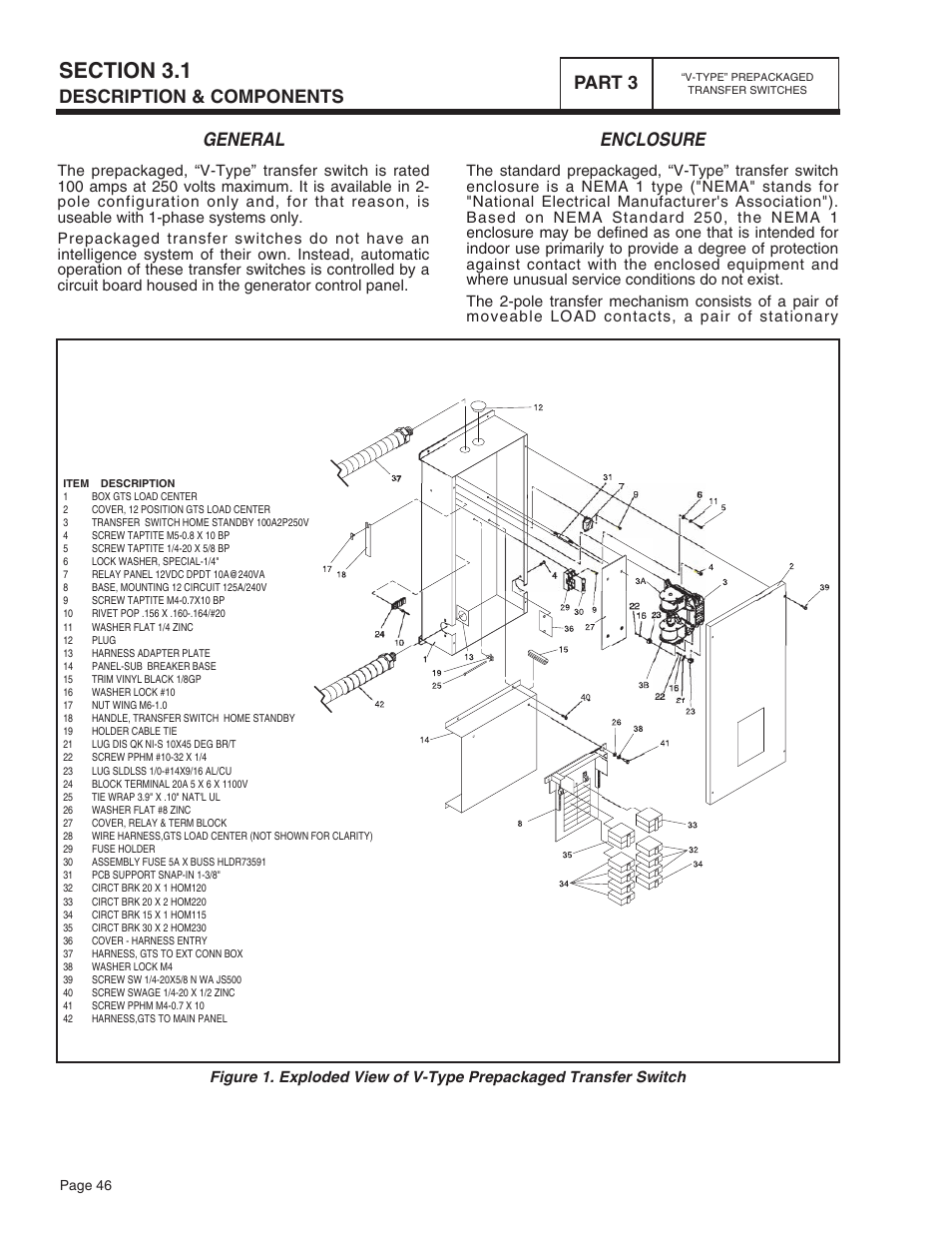 General, Enclosure, Description & components part 3 | Bryant ASPAS1BBA015 User Manual | Page 46 / 144