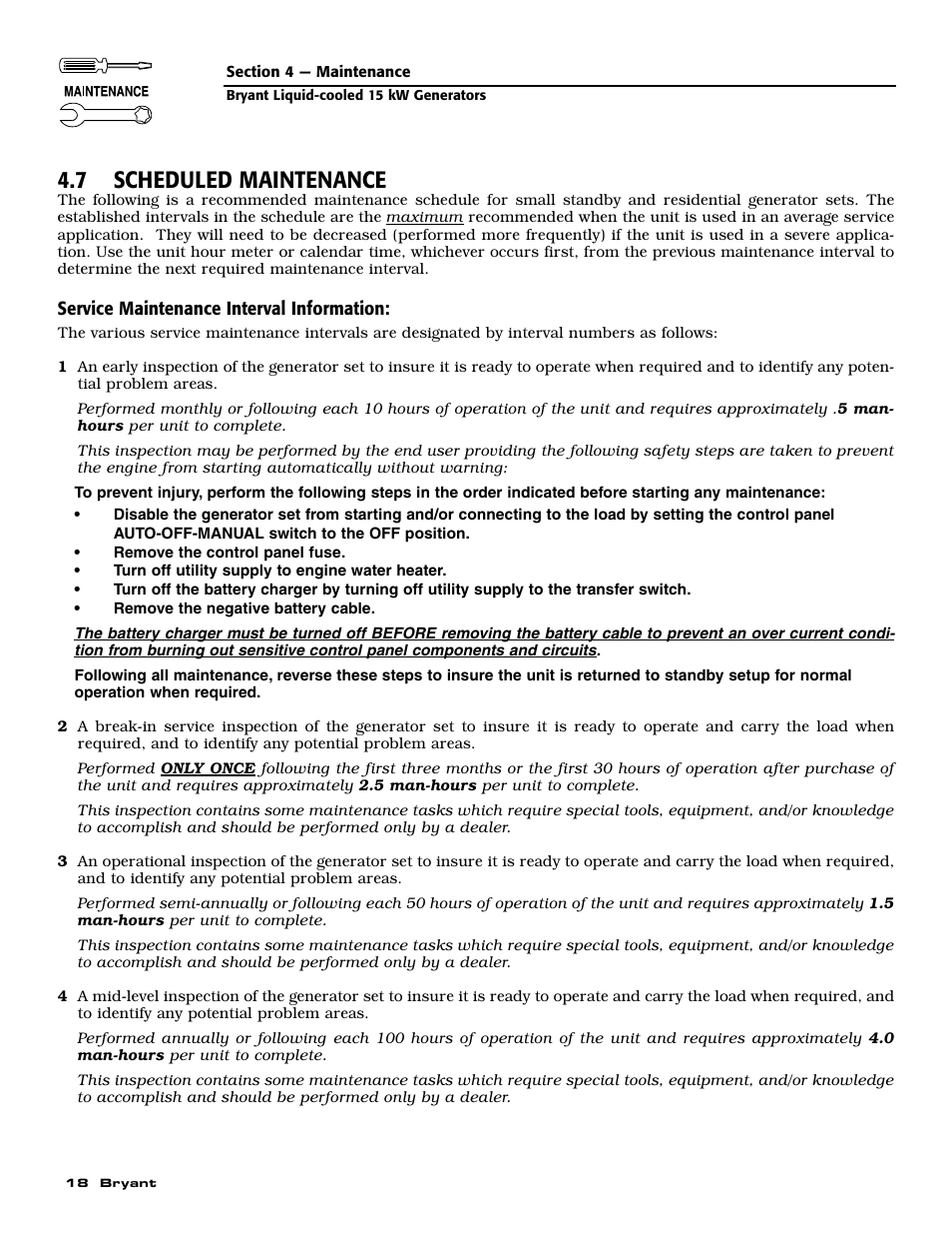 7 scheduled maintenance | Bryant ASPAS1BBL015 User Manual | Page 20 / 48