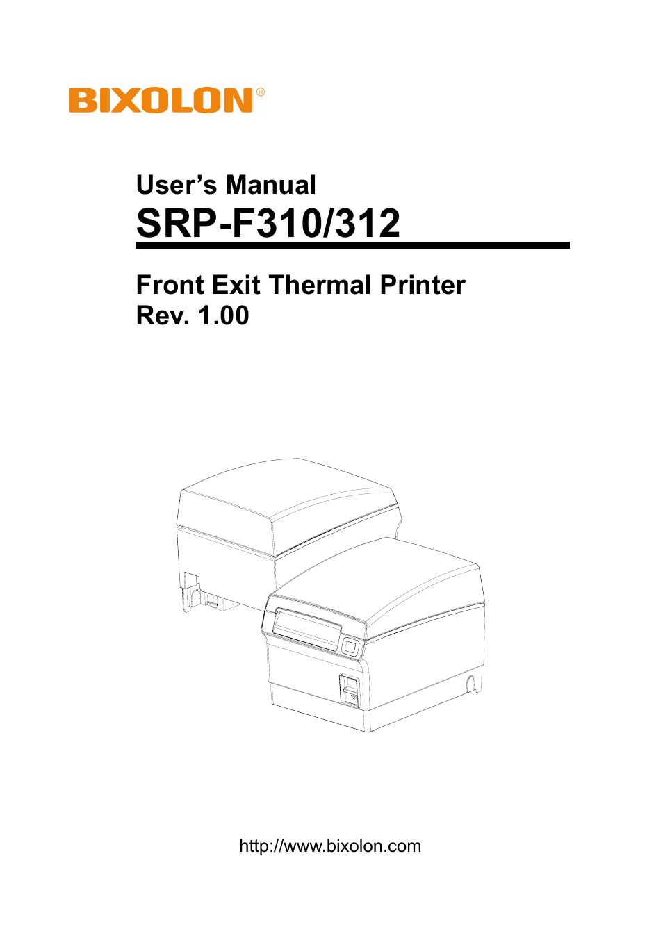 BIXOLON SRP-F312 User Manual | 19 pages