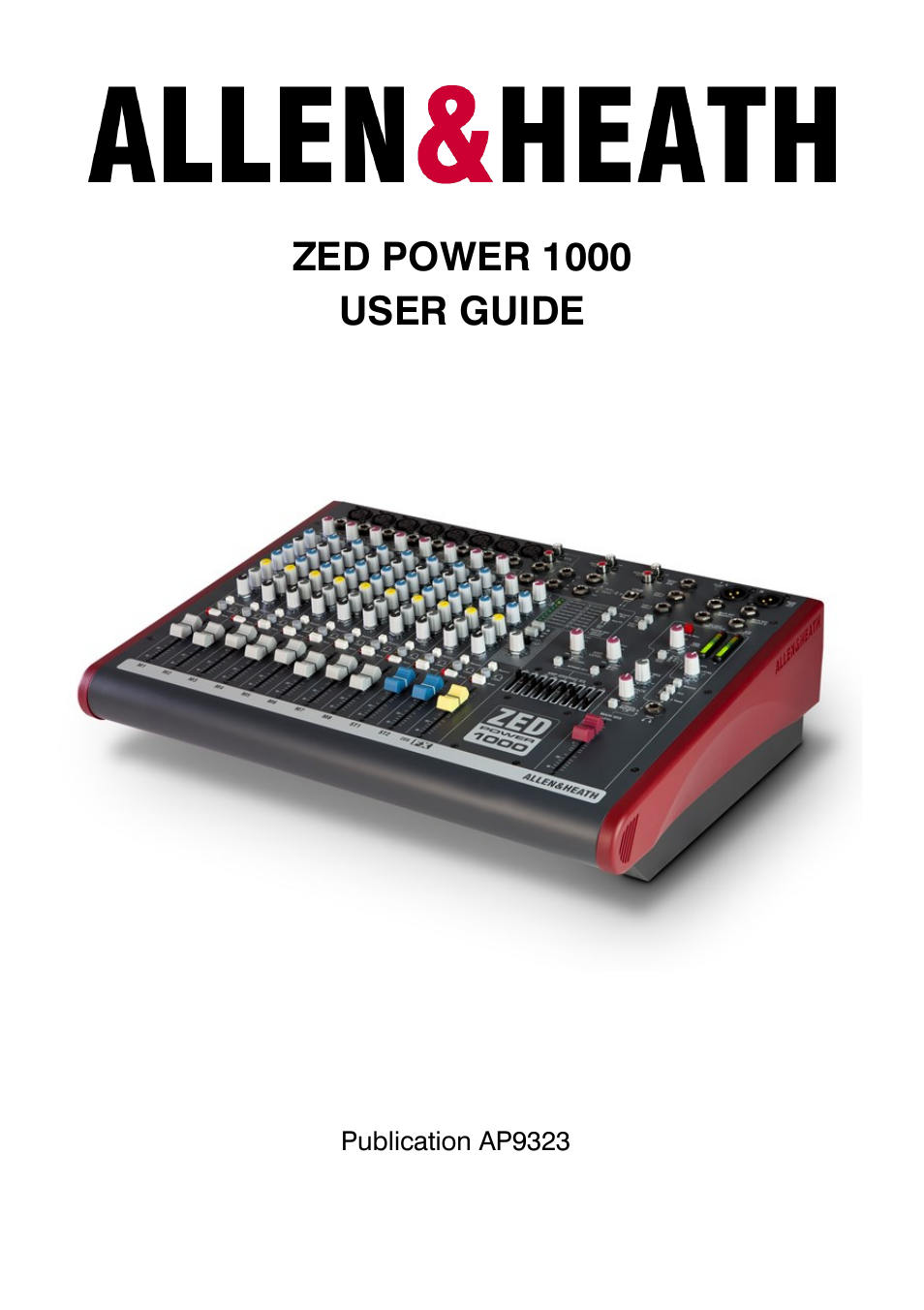 Allen&Heath ZED POWER User Manual | 40 pages