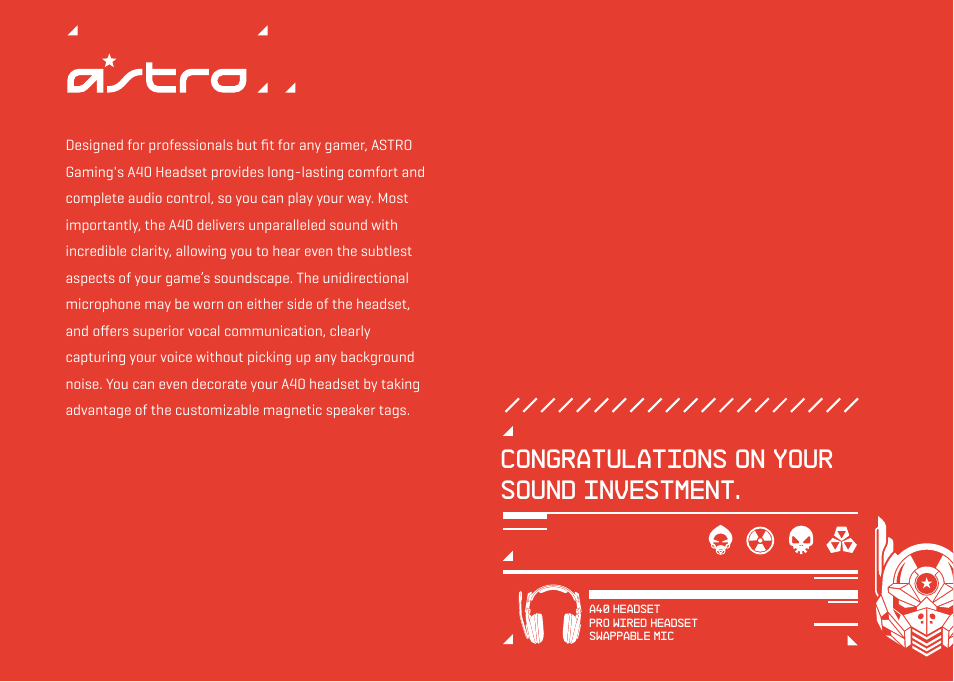 Astro Gaming A40 Headset/PC User Manual | Page 2 / 9