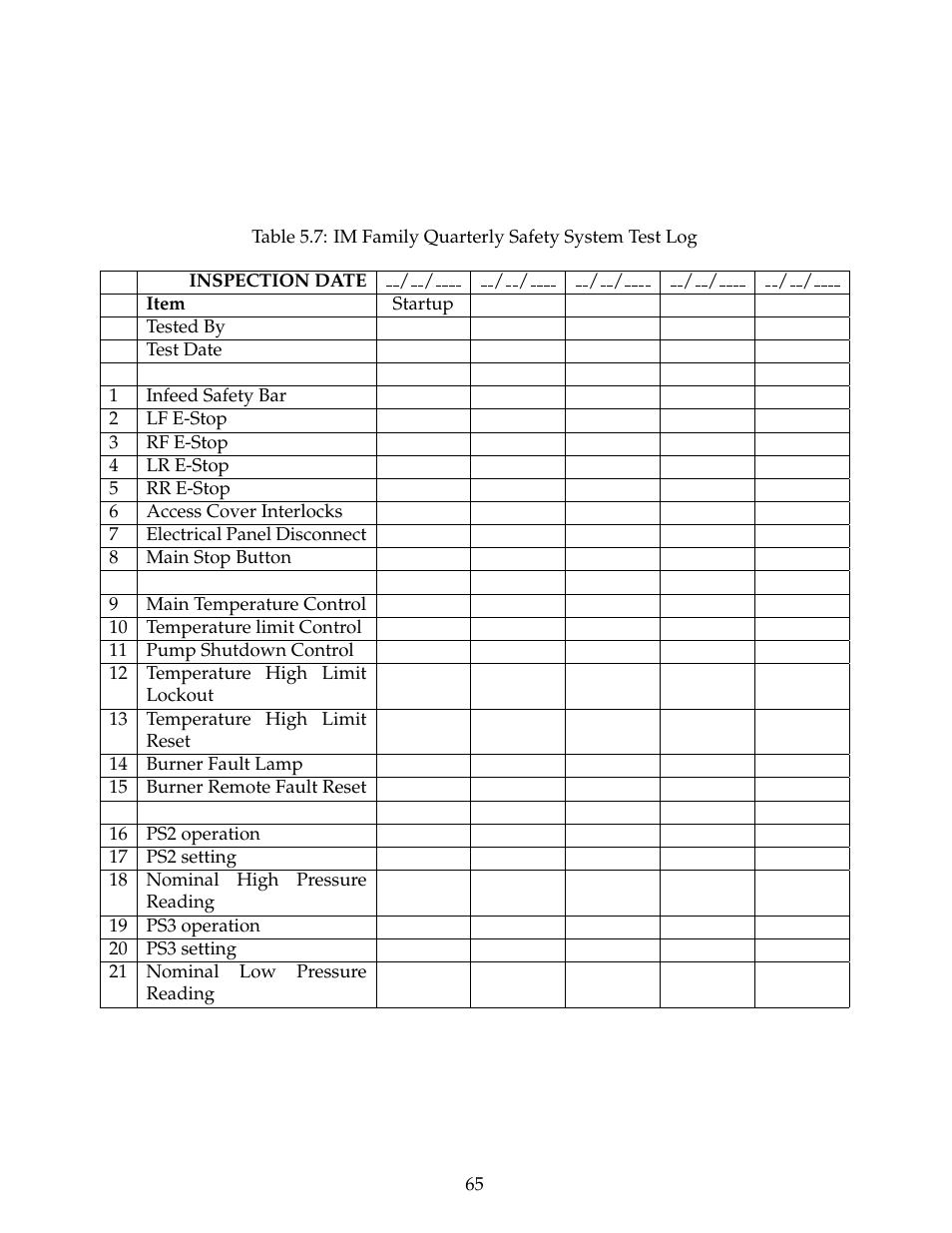 B&C Technologies IM Series Industrial Ironer User Manual | Page 75 / 157