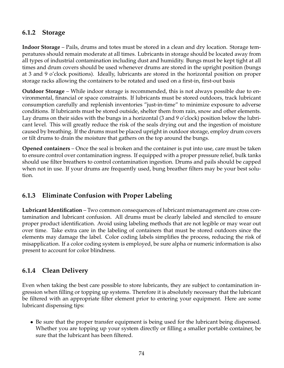 Storage, Eliminate confusion with proper labeling, Clean delivery | B&C Technologies IM Series Industrial Ironer User Manual | Page 84 / 157