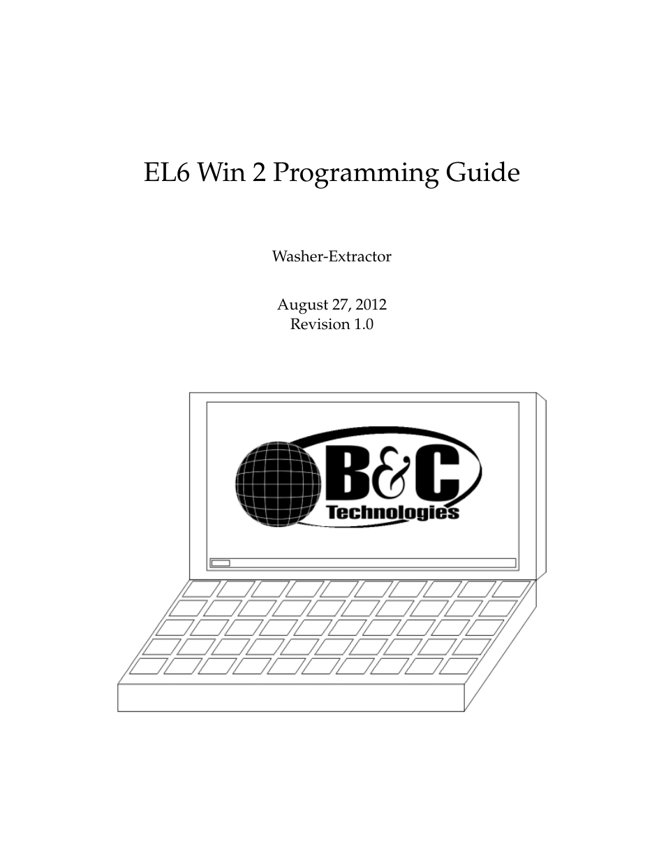 B&C Technologies EL-6 Windows User Manual | 44 pages