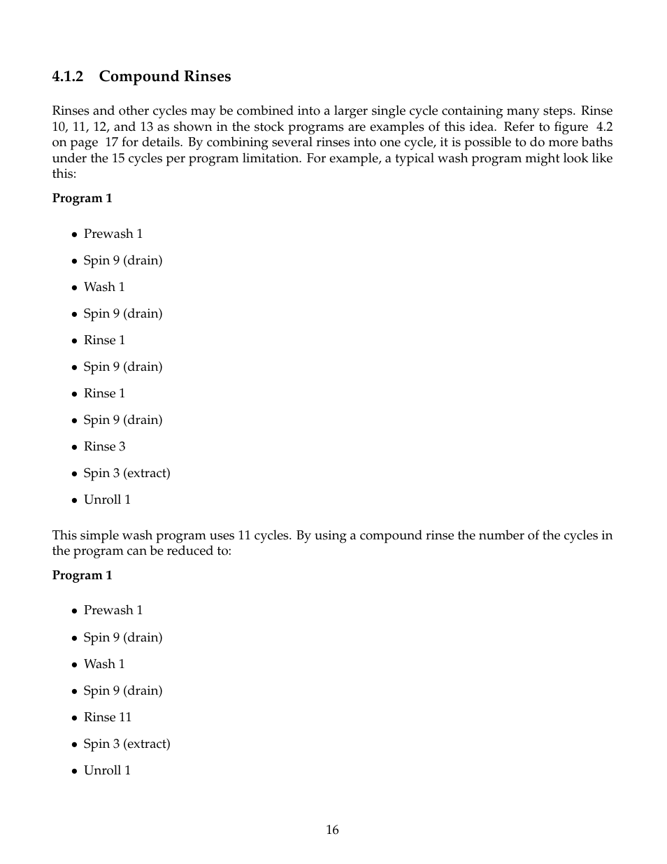 Compound rinses, 2 compound rinses | B&C Technologies EL-6 Windows User Manual | Page 19 / 44
