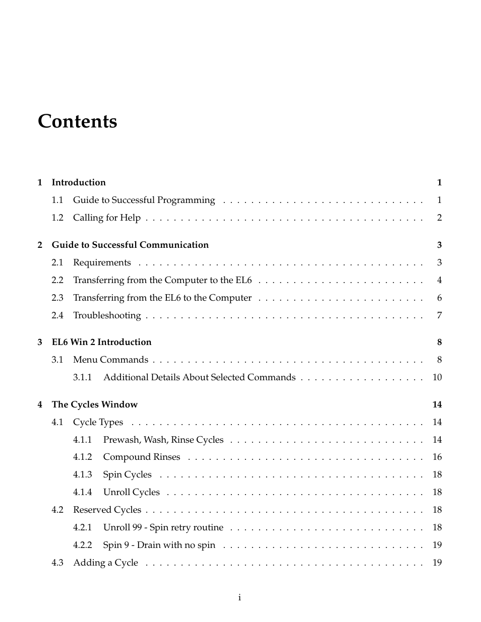 B&C Technologies EL-6 Windows User Manual | Page 2 / 44