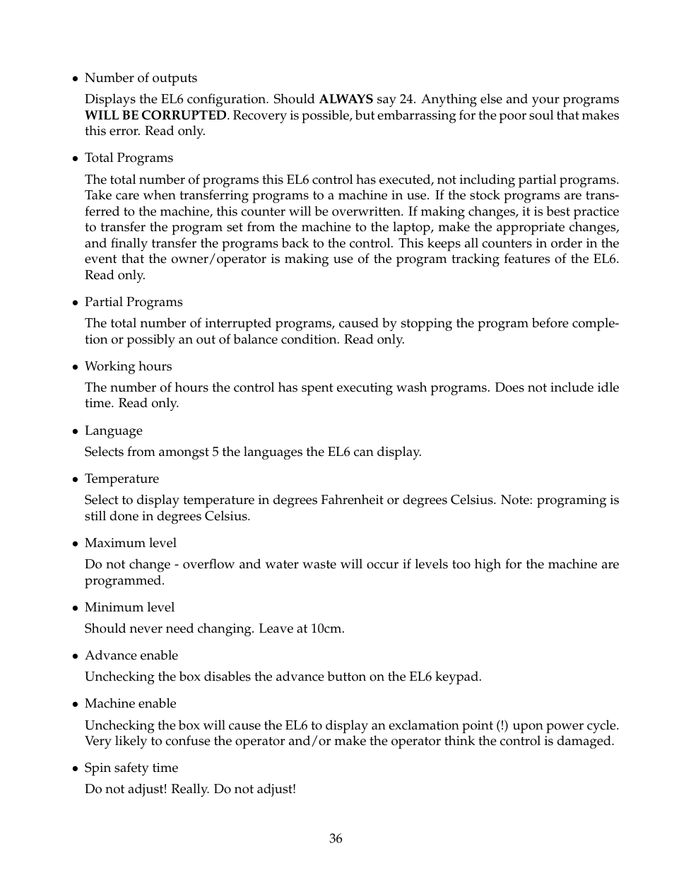B&C Technologies EL-6 Windows User Manual | Page 39 / 44