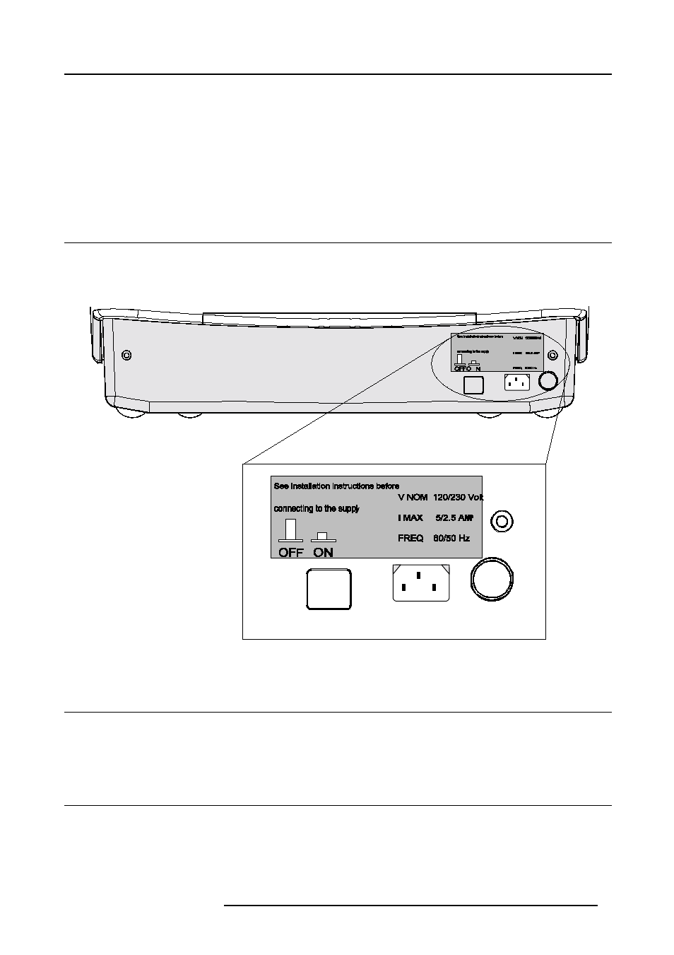 Ac power, 1 ac power cord connection, 2 ac power voltage | 3 switching on/off, 9 2.2 ac power voltage, 9 2.3 switching on/off | Barco CINE7 R9010050 User Manual | Page 13 / 115