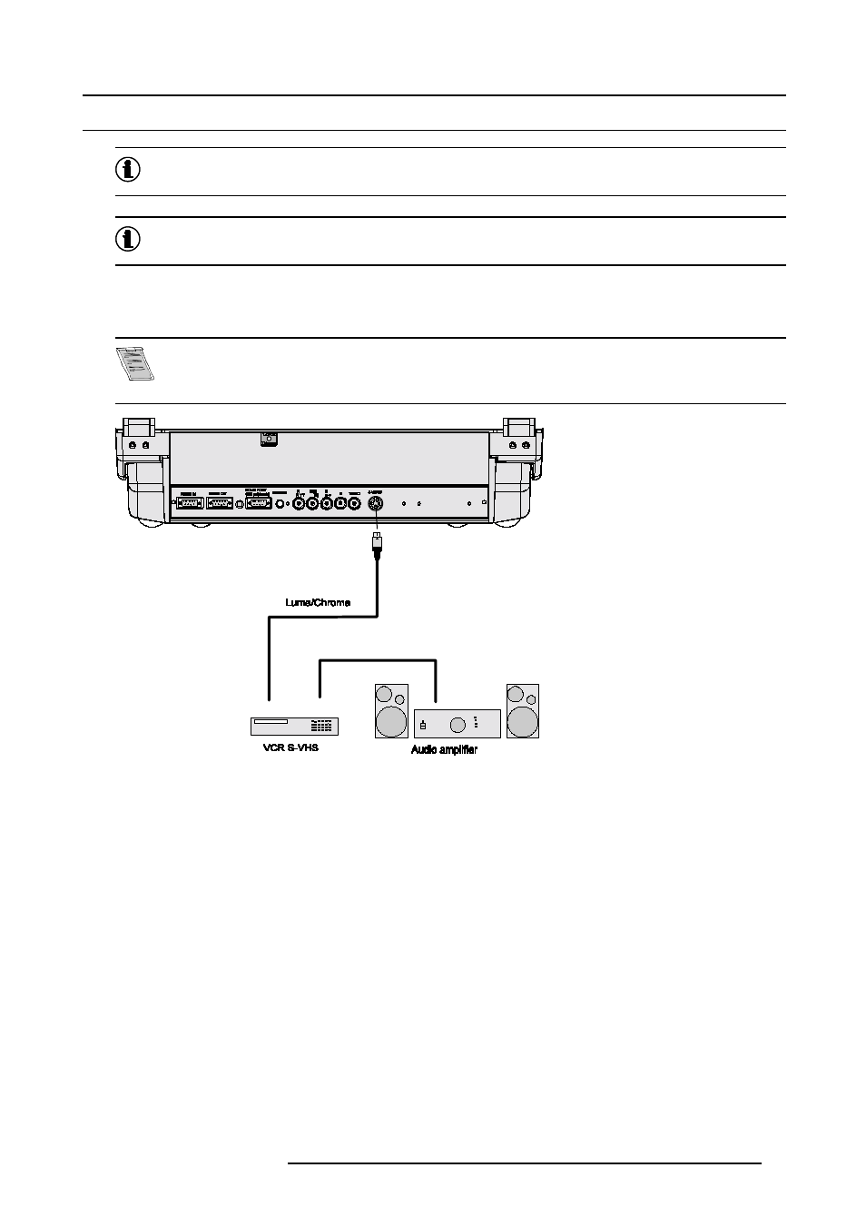 3 connecting a s-video source, Connecting a s-video source | Barco CINE7 R9010050 User Manual | Page 17 / 115