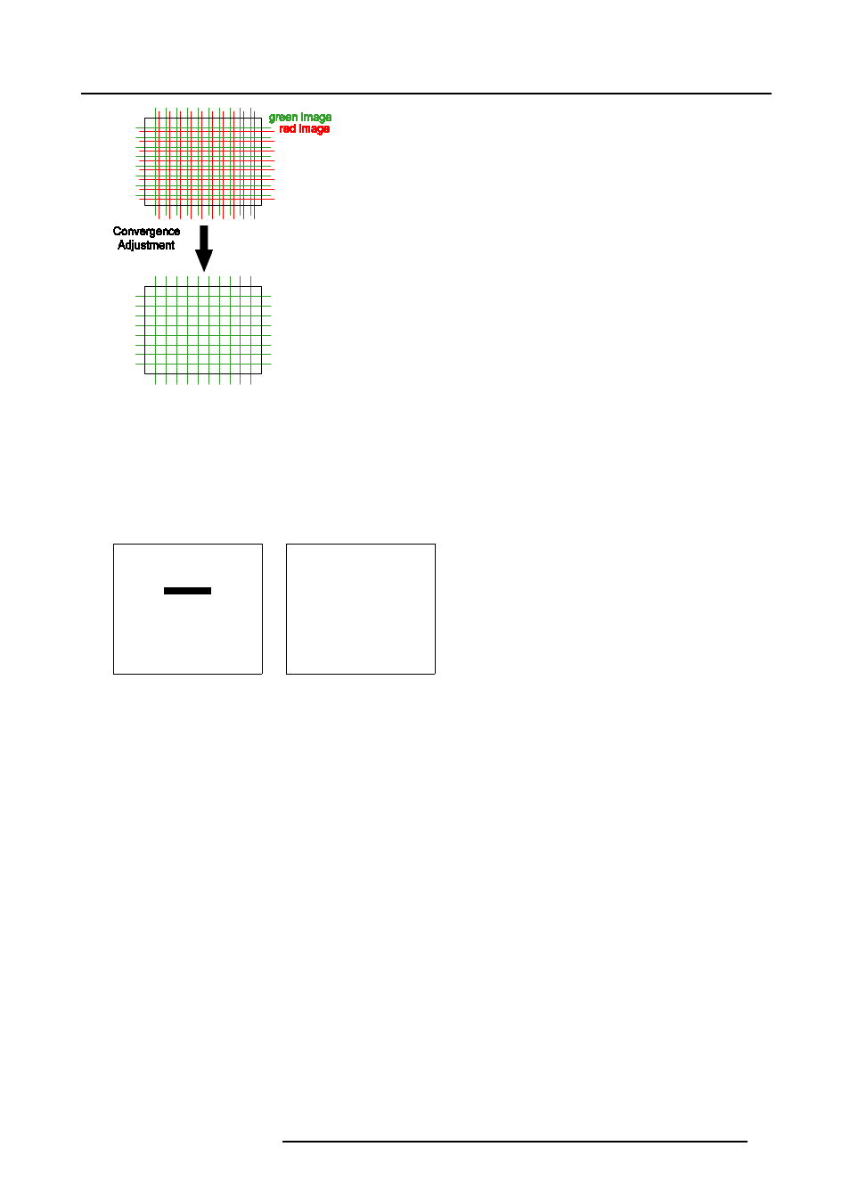 2 convergence adjustment, Convergence adjustment, Random access adjustment mode | Adjustment order, How to start up convergence, 2 convergence adjustment adjustment order, How to perform a convergence adjustment | Barco CINE7 R9010050 User Manual | Page 85 / 115