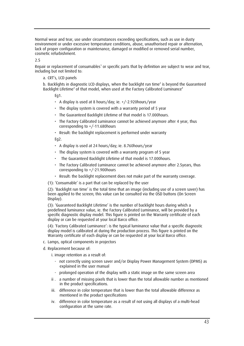 Barco MD-4221 User Manual | Page 43 / 48