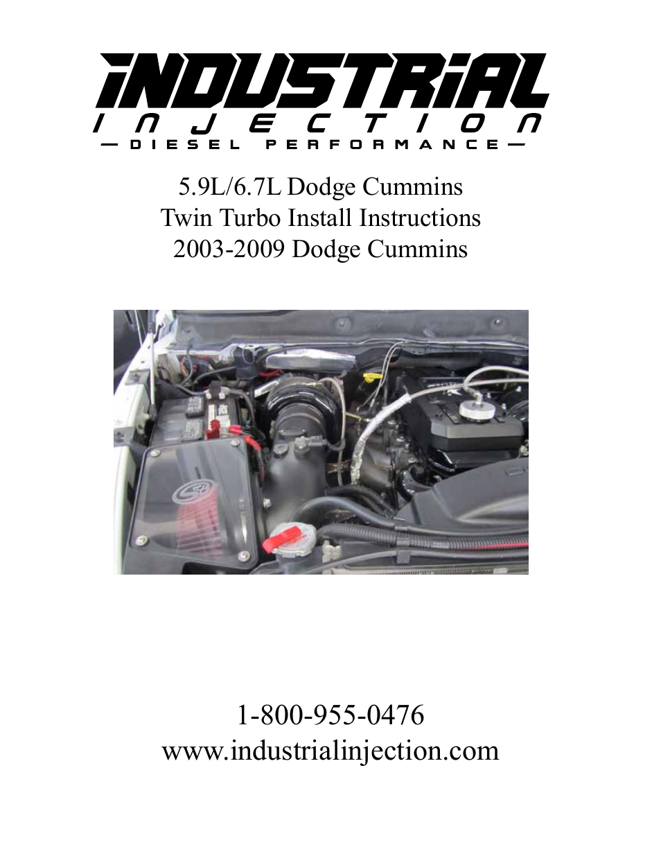 Industrial Injection 6.7L Dodge Cummins Compound Turbo User Manual | 12 pages