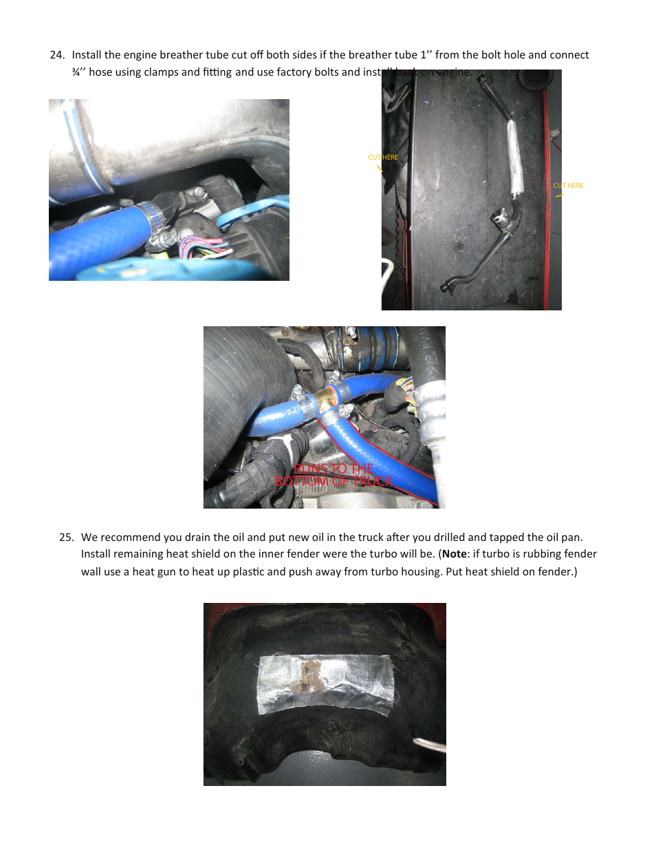 Runs to the bottom of truck | Industrial Injection LBZ/LMM Duramax Compound Turbo User Manual | Page 8 / 9