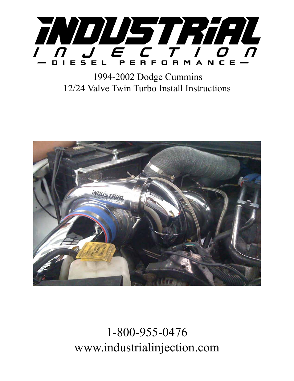 Industrial Injection 2nd Gen Dodge Cummins Compound Turbo User Manual | 20 pages