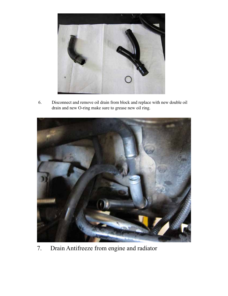 Drain antifreeze from engine and radiator | Industrial Injection 2nd Gen Dodge Cummins Compound Turbo User Manual | Page 7 / 20