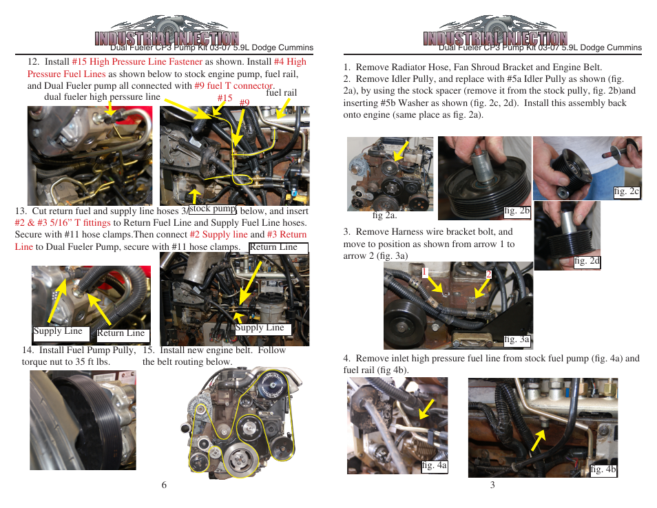 Industrial Injection 5.9L Dodge Cummins Dual CP3 User Manual | Page 3 / 4