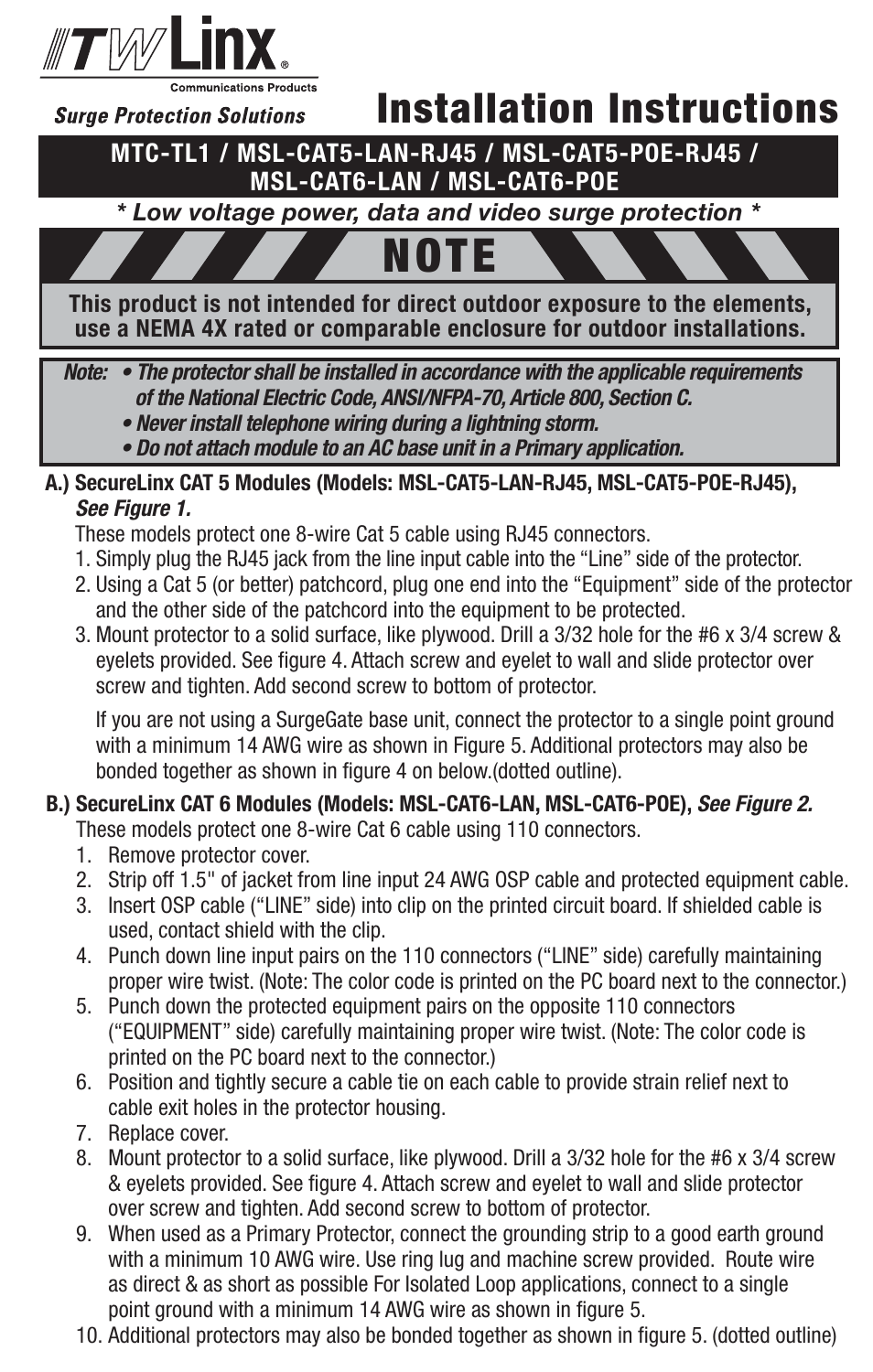 ITW Linx SecureLinx Modular User Manual | 2 pages