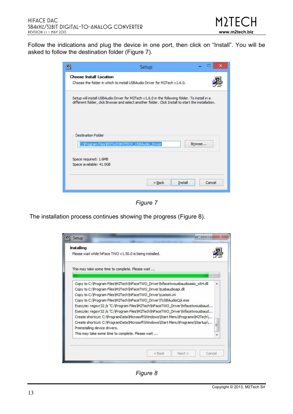 M2tech | M2TECH hiFace Dac User Manual | Page 13 / 32