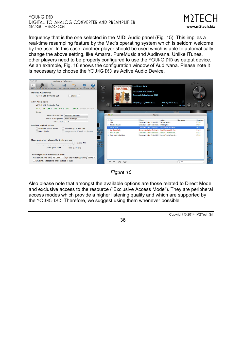 M2tech | M2TECH Young DSD User Manual | Page 36 / 88