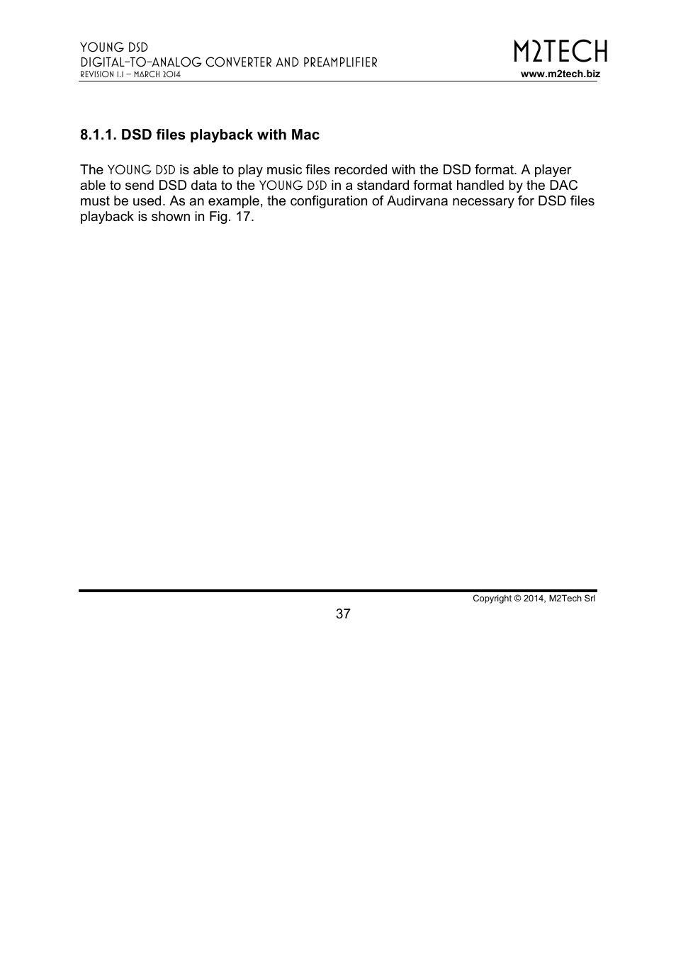 M2tech | M2TECH Young DSD User Manual | Page 37 / 88