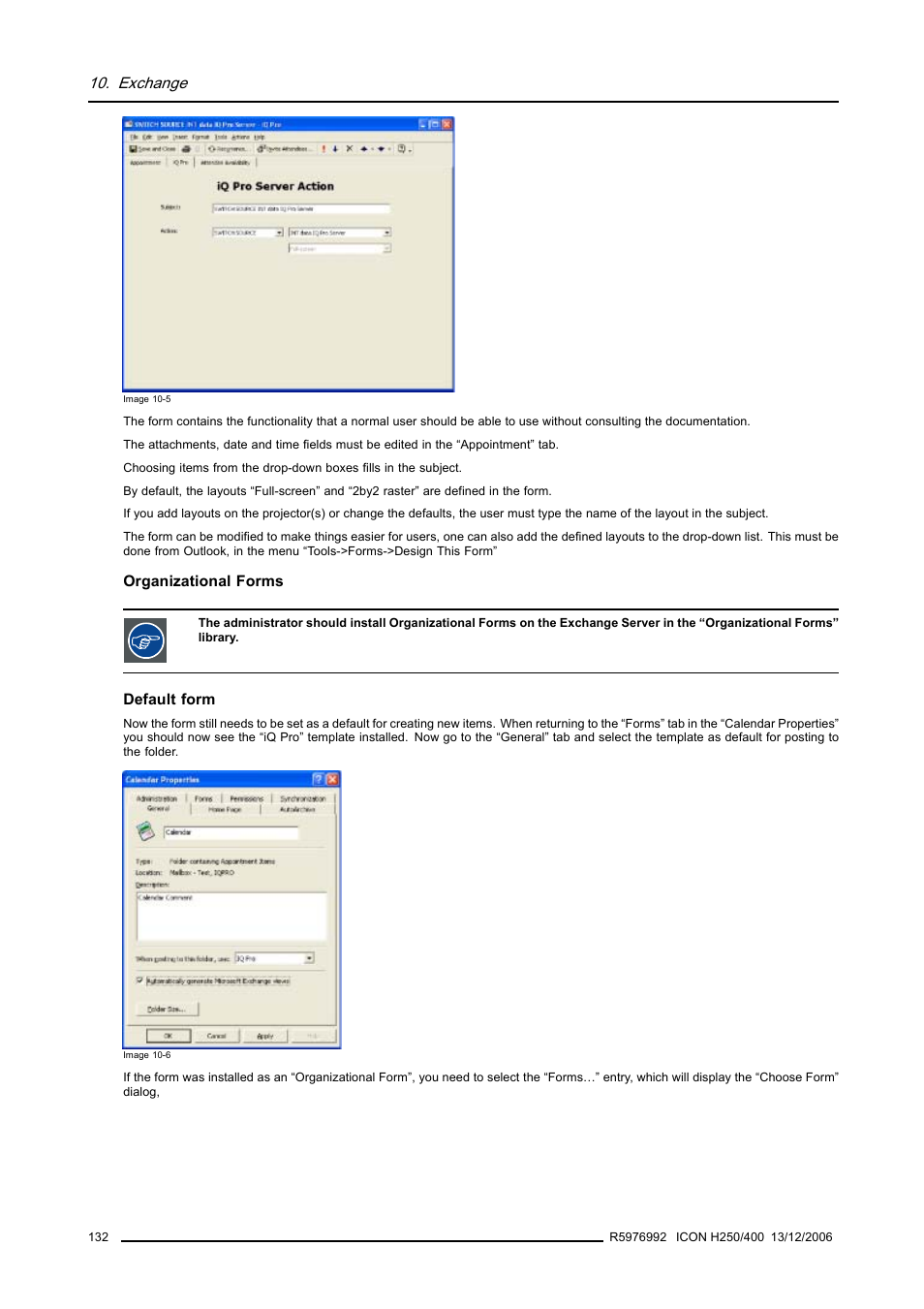Exchange | Barco ICON H250/400 R9010510 User Manual | Page 138 / 154