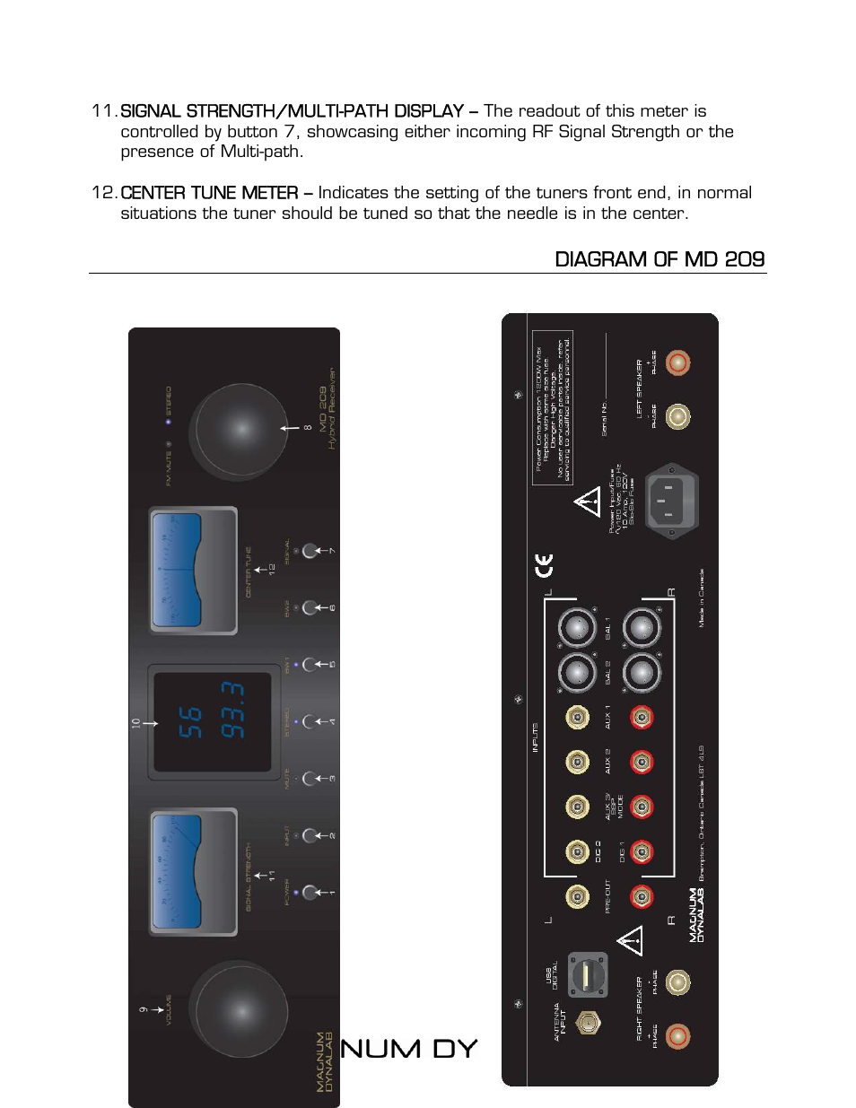 Magnum Dynalab MD-209 User Manual | Page 13 / 21