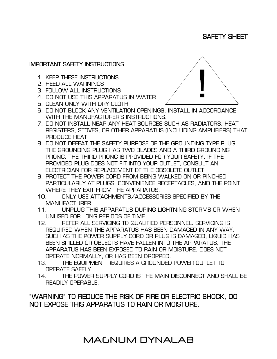Magnum Dynalab MD-209 User Manual | Page 19 / 21