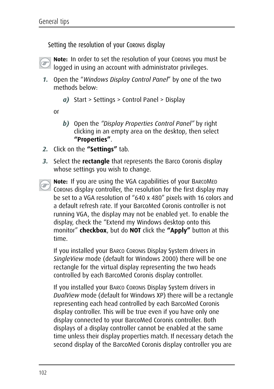 Barco CORONIS MFGD 3621 User Manual | Page 102 / 119