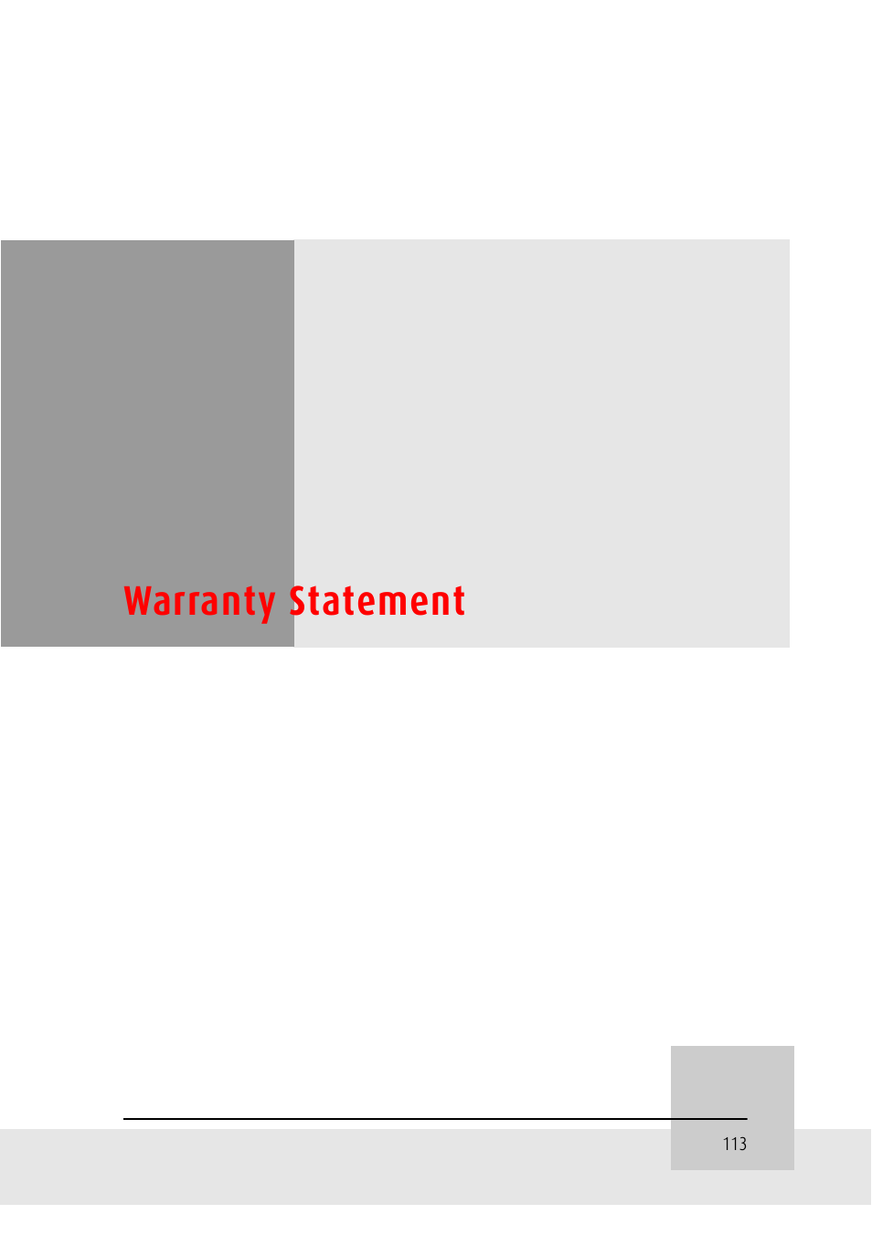 Warranty statement | Barco CORONIS MFGD 3621 User Manual | Page 113 / 119