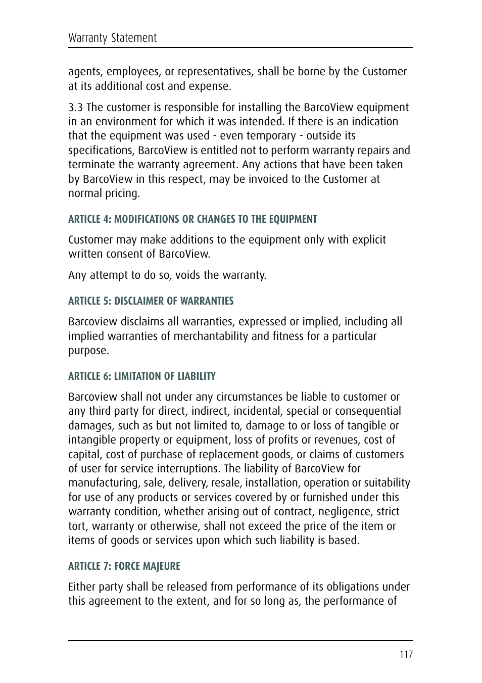 Barco CORONIS MFGD 3621 User Manual | Page 117 / 119
