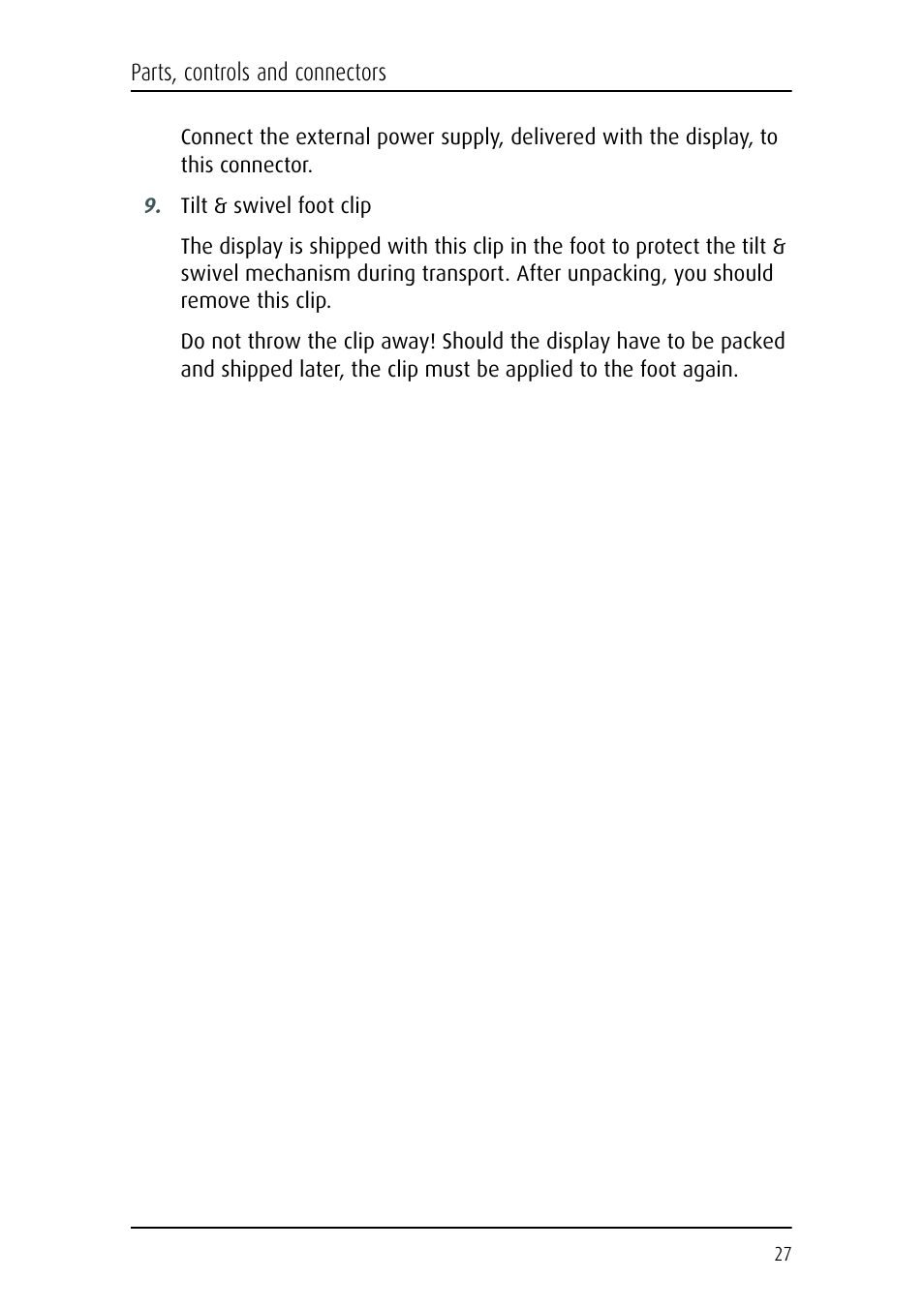 Barco CORONIS MFGD 3621 User Manual | Page 27 / 119