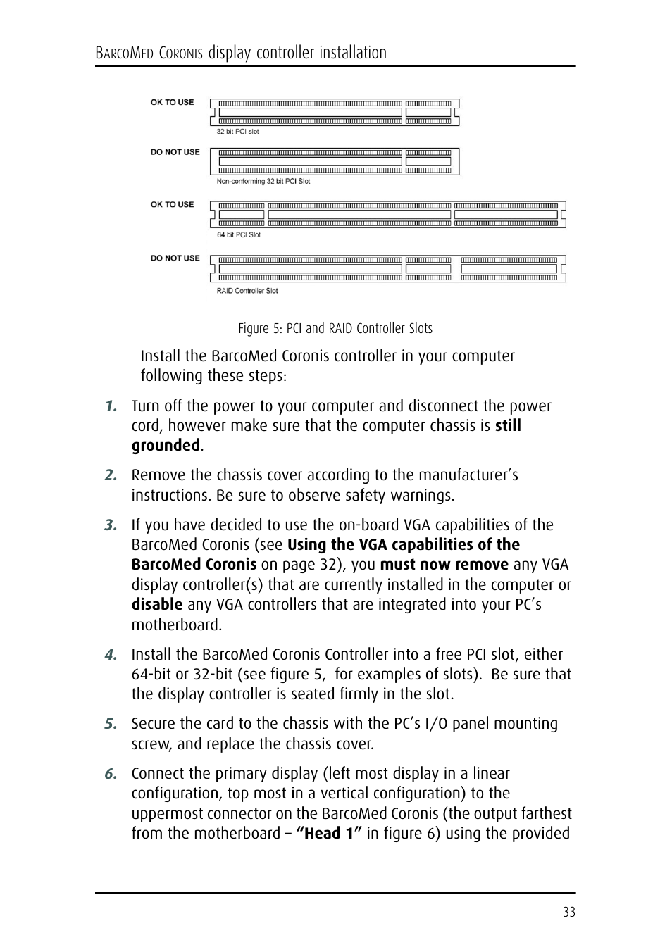 Barco CORONIS MFGD 3621 User Manual | Page 33 / 119