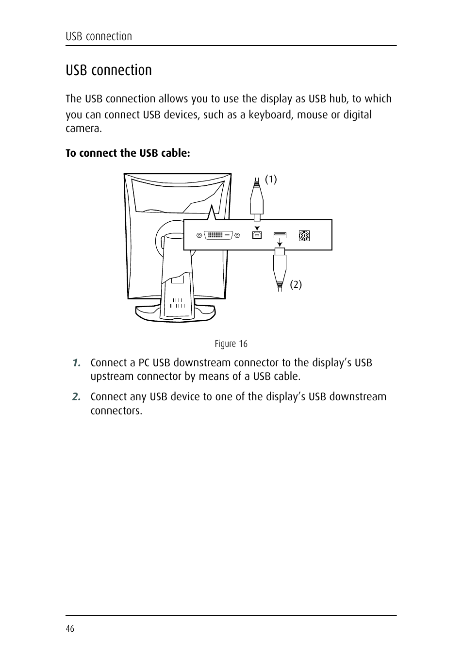 Usb connection | Barco CORONIS MFGD 3621 User Manual | Page 46 / 119