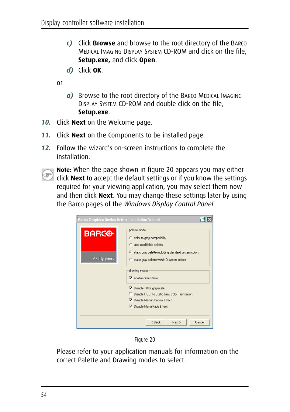 Barco CORONIS MFGD 3621 User Manual | Page 54 / 119