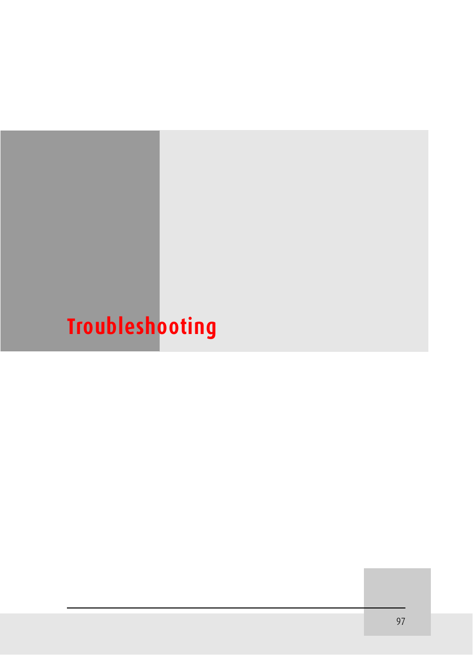 Troubleshooting | Barco CORONIS MFGD 3621 User Manual | Page 97 / 119