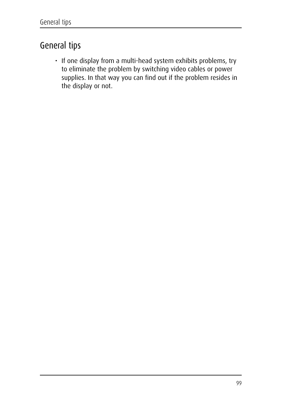 General tips | Barco CORONIS MFGD 3621 User Manual | Page 99 / 119