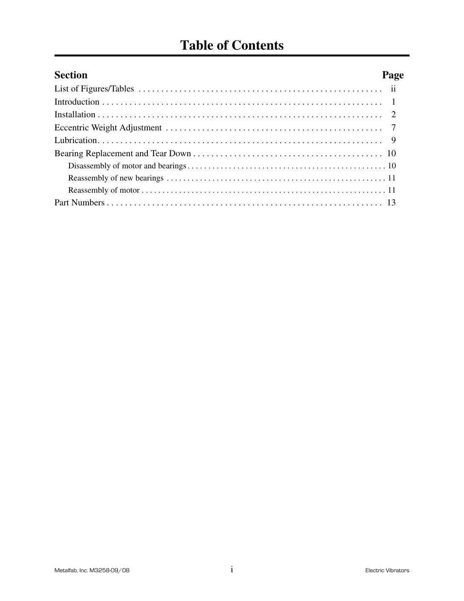 Metalfab Industrial Electric Vibrator User Manual | Page 3 / 26